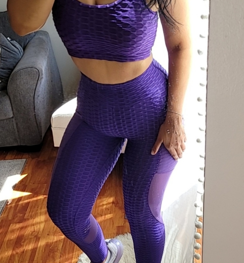 Yoga pants set anti-cellulite